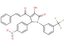 4-cinnamoyl-3-hydroxy-5-(4-nitrophenyl)-1-[3-(trifluoromethyl)phenyl]-1,5-dihydro-2H-pyrrol-2-one