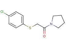1-{[(4-chlorophenyl)thio]acetyl}pyrrolidine