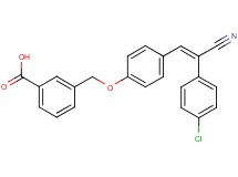 3-({4-[2-(4-chlorophenyl)-2-cyanovinyl]phenoxy}methyl)benzoic acid