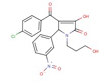 4-(4-chlorobenzoyl)-3-hydroxy-1-(3-hydroxypropyl)-5-(3-nitrophenyl)-1,5-dihydro-2H-pyrrol-2-one