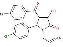 1-allyl-4-(4-bromobenzoyl)-5-(4-chlorophenyl)-3-hydroxy-1,5-dihydro-2H-pyrrol-2-one