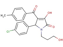 5-(4-chlorophenyl)-3-hydroxy-1-(3-hydroxypropyl)-4-(4-methylbenzoyl)-1,5-dihydro-2H-pyrrol-2-one