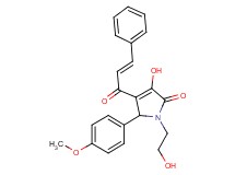 4-cinnamoyl-3-hydroxy-1-(2-hydroxyethyl)-5-(4-methoxyphenyl)-1,5-dihydro-2H-pyrrol-2-one
