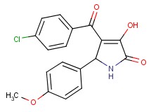 4-(4-chlorobenzoyl)-3-hydroxy-5-(4-methoxyphenyl)-1,5-dihydro-2H-pyrrol-2-one