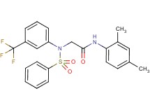 N~1~-(2,4-dimethylphenyl)-N~2~-(phenylsulfonyl)-N~2~-[3-(trifluoromethyl)phenyl]glycinamide