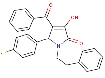 4-benzoyl-5-(4-fluorophenyl)-3-hydroxy-1-(2-phenylethyl)-1,5-dihydro-2H-pyrrol-2-one