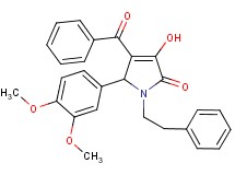 4-benzoyl-5-(3,4-dimethoxyphenyl)-3-hydroxy-1-(2-phenylethyl)-1,5-dihydro-2H-pyrrol-2-one