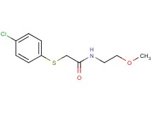 2-[(4-chlorophenyl)thio]-N-(2-methoxyethyl)acetamide