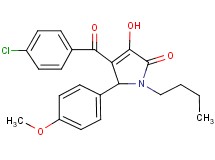 1-butyl-4-(4-chlorobenzoyl)-3-hydroxy-5-(4-methoxyphenyl)-1,5-dihydro-2H-pyrrol-2-one