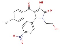 3-hydroxy-1-(2-hydroxyethyl)-4-(4-methylbenzoyl)-5-(4-nitrophenyl)-1,5-dihydro-2H-pyrrol-2-one