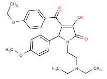 1-[2-(diethylamino)ethyl]-4-(4-ethoxybenzoyl)-3-hydroxy-5-(4-methoxyphenyl)-1,5-dihydro-2H-pyrrol-2-one