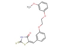 5-{3-[2-(3-methoxyphenoxy)ethoxy]benzylidene}-2-thioxo-1,3-thiazolidin-4-one