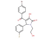 4-(4-bromobenzoyl)-5-(3-fluorophenyl)-3-hydroxy-1-(2-hydroxyethyl)-1,5-dihydro-2H-pyrrol-2-one