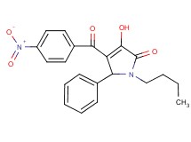 1-butyl-3-hydroxy-4-(4-nitrobenzoyl)-5-phenyl-1,5-dihydro-2H-pyrrol-2-one