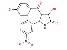 4-(4-chlorobenzoyl)-3-hydroxy-5-(3-nitrophenyl)-1,5-dihydro-2H-pyrrol-2-one