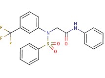 N~1~-phenyl-N~2~-(phenylsulfonyl)-N~2~-[3-(trifluoromethyl)phenyl]glycinamide