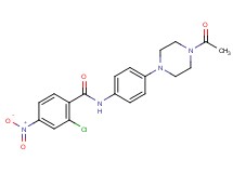 N-[4-(4-acetyl-1-piperazinyl)phenyl]-2-chloro-4-nitrobenzamide