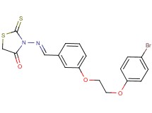 3-({3-[2-(4-bromophenoxy)ethoxy]benzylidene}amino)-2-thioxo-1,3-thiazolidin-4-one