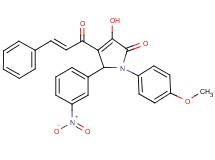 4-cinnamoyl-3-hydroxy-1-(4-methoxyphenyl)-5-(3-nitrophenyl)-1,5-dihydro-2H-pyrrol-2-one