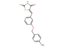 5-{3-[(4-methylbenzyl)oxy]benzylidene}-2-thioxo-1,3-thiazolidin-4-one