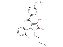 1-butyl-5-(2-fluorophenyl)-3-hydroxy-4-(4-methoxybenzoyl)-1,5-dihydro-2H-pyrrol-2-one