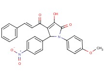 4-cinnamoyl-3-hydroxy-1-(4-methoxyphenyl)-5-(4-nitrophenyl)-1,5-dihydro-2H-pyrrol-2-one