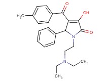 1-[2-(diethylamino)ethyl]-3-hydroxy-4-(4-methylbenzoyl)-5-phenyl-1,5-dihydro-2H-pyrrol-2-one