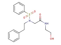 N~1~-(2-hydroxyethyl)-N~2~-(2-phenylethyl)-N~2~-(phenylsulfonyl)glycinamide