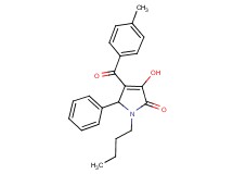 1-butyl-3-hydroxy-4-(4-methylbenzoyl)-5-phenyl-1,5-dihydro-2H-pyrrol-2-one