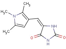 5-[(1,2,5-trimethyl-1H-pyrrol-3-yl)methylene]-2,4-imidazolidinedione