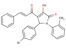 5-(4-bromophenyl)-4-cinnamoyl-3-hydroxy-1-(2-methylphenyl)-1,5-dihydro-2H-pyrrol-2-one