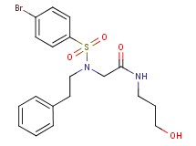 N~2~-[(4-bromophenyl)sulfonyl]-N~1~-(3-hydroxypropyl)-N~2~-(2-phenylethyl)glycinamide
