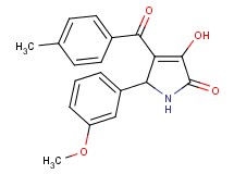 3-hydroxy-5-(3-methoxyphenyl)-4-(4-methylbenzoyl)-1,5-dihydro-2H-pyrrol-2-one