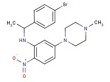 N-[1-(4-bromophenyl)ethyl]-5-(4-methyl-1-piperazinyl)-2-nitroaniline