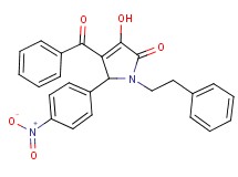 4-benzoyl-3-hydroxy-5-(4-nitrophenyl)-1-(2-phenylethyl)-1,5-dihydro-2H-pyrrol-2-one