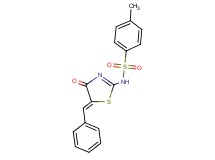 N-(5-benzylidene-4-oxo-4,5-dihydro-1,3-thiazol-2-yl)-4-methylbenzenesulfonamide