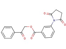 2-oxo-2-phenylethyl 3-(2,5-dioxo-1-pyrrolidinyl)benzoate