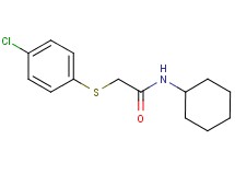 2-[(4-chlorophenyl)thio]-N-cyclohexylacetamide