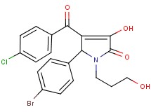 5-(4-bromophenyl)-4-(4-chlorobenzoyl)-3-hydroxy-1-(3-hydroxypropyl)-1,5-dihydro-2H-pyrrol-2-one