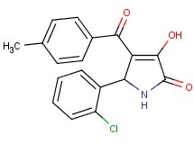5-(2-chlorophenyl)-3-hydroxy-4-(4-methylbenzoyl)-1,5-dihydro-2H-pyrrol-2-one