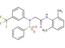 N~1~-(2,6-dimethylphenyl)-N~2~-(phenylsulfonyl)-N~2~-[3-(trifluoromethyl)phenyl]glycinamide