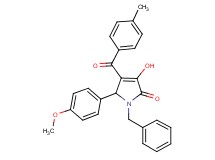 1-benzyl-3-hydroxy-5-(4-methoxyphenyl)-4-(4-methylbenzoyl)-1,5-dihydro-2H-pyrrol-2-one