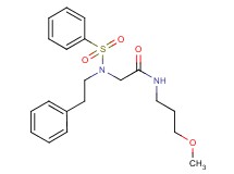 N~1~-(3-methoxypropyl)-N~2~-(2-phenylethyl)-N~2~-(phenylsulfonyl)glycinamide