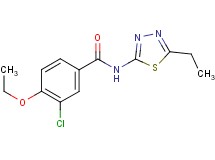 3-chloro-4-ethoxy-N-(5-ethyl-1,3,4-thiadiazol-2-yl)benzamide