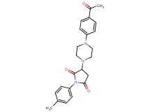 3-[4-(4-acetylphenyl)-1-piperazinyl]-1-(4-methylphenyl)-2,5-pyrrolidinedione
