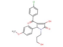 4-(4-chlorobenzoyl)-3-hydroxy-1-(3-hydroxypropyl)-5-(4-methoxyphenyl)-1,5-dihydro-2H-pyrrol-2-one