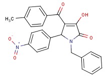 1-benzyl-3-hydroxy-4-(4-methylbenzoyl)-5-(4-nitrophenyl)-1,5-dihydro-2H-pyrrol-2-one