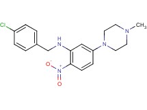 (4-chlorobenzyl)[5-(4-methyl-1-piperazinyl)-2-nitrophenyl]amine