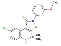 8-chloro-2-(3-methoxyphenyl)-4,4-dimethyl-4,5-dihydroisothiazolo[5,4-c]quinoline-1(2H)-thione
