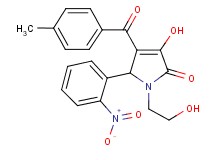 3-hydroxy-1-(2-hydroxyethyl)-4-(4-methylbenzoyl)-5-(2-nitrophenyl)-1,5-dihydro-2H-pyrrol-2-one